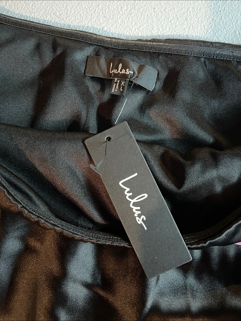 Lulus "Luxurious Vision" Satin Off-the-Shoulder Mini Dress - Picture 4 of 9